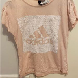 Light pink adidas T shirt